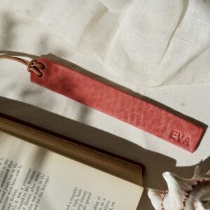 Personalised Leather Bookmark